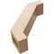 Ekena Millwork 3-inch W x 10-inch D x 10-inch H Burlington Rough Cedar Woodgrain TimberThane Knee Brace, Primed BRCUR03X10X10BURRCPR - alternate 2
